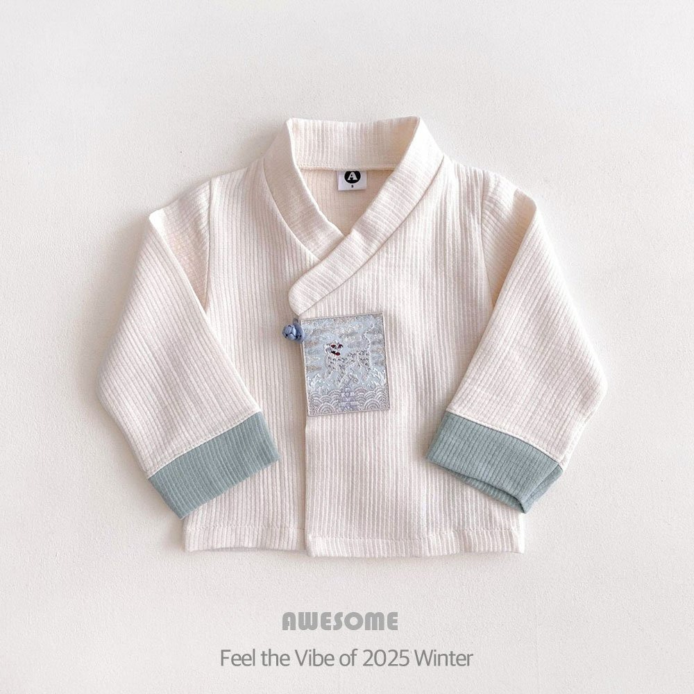 韓國製 刺繡女童/刺繡男童韓服 過年新衣 Awesome 어썸베베 예화자수여아한복/해치자수남아한복-細節圖8