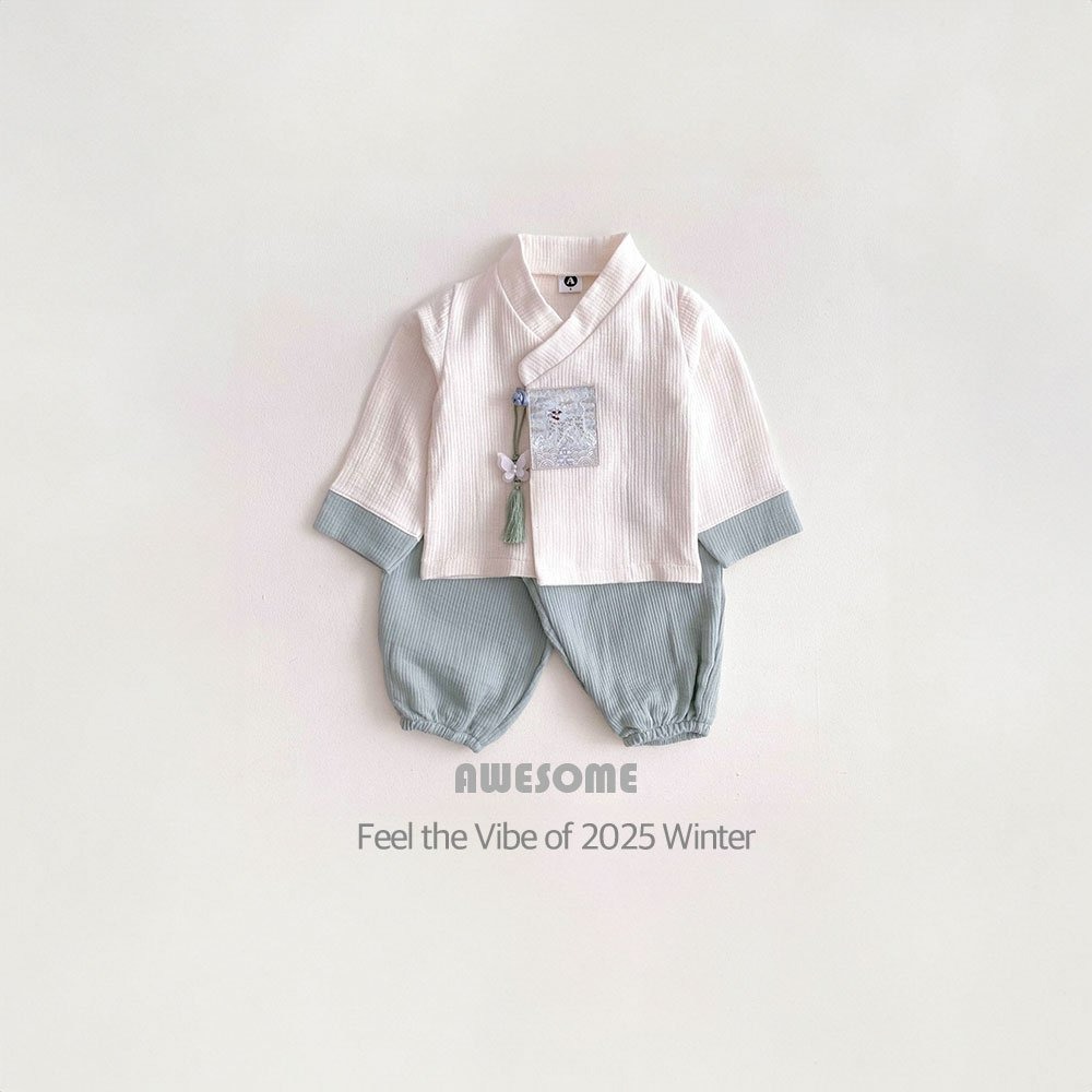 韓國製 刺繡女童/刺繡男童韓服 過年新衣 Awesome 어썸베베 예화자수여아한복/해치자수남아한복-規格圖11