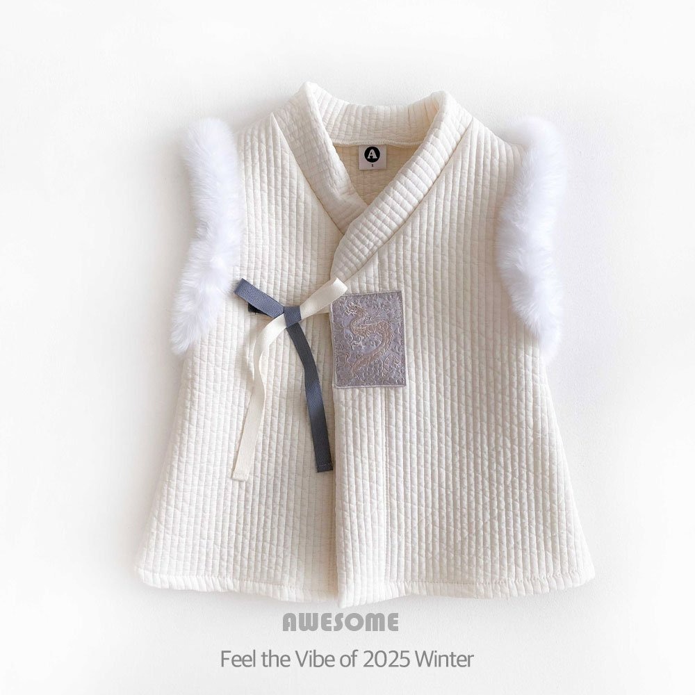 韓國製 粉花女童/粉彩男童韓服 過年新衣 Awesome 어썸베베 분홍꽃여아한복/파스텔남아한복-細節圖9