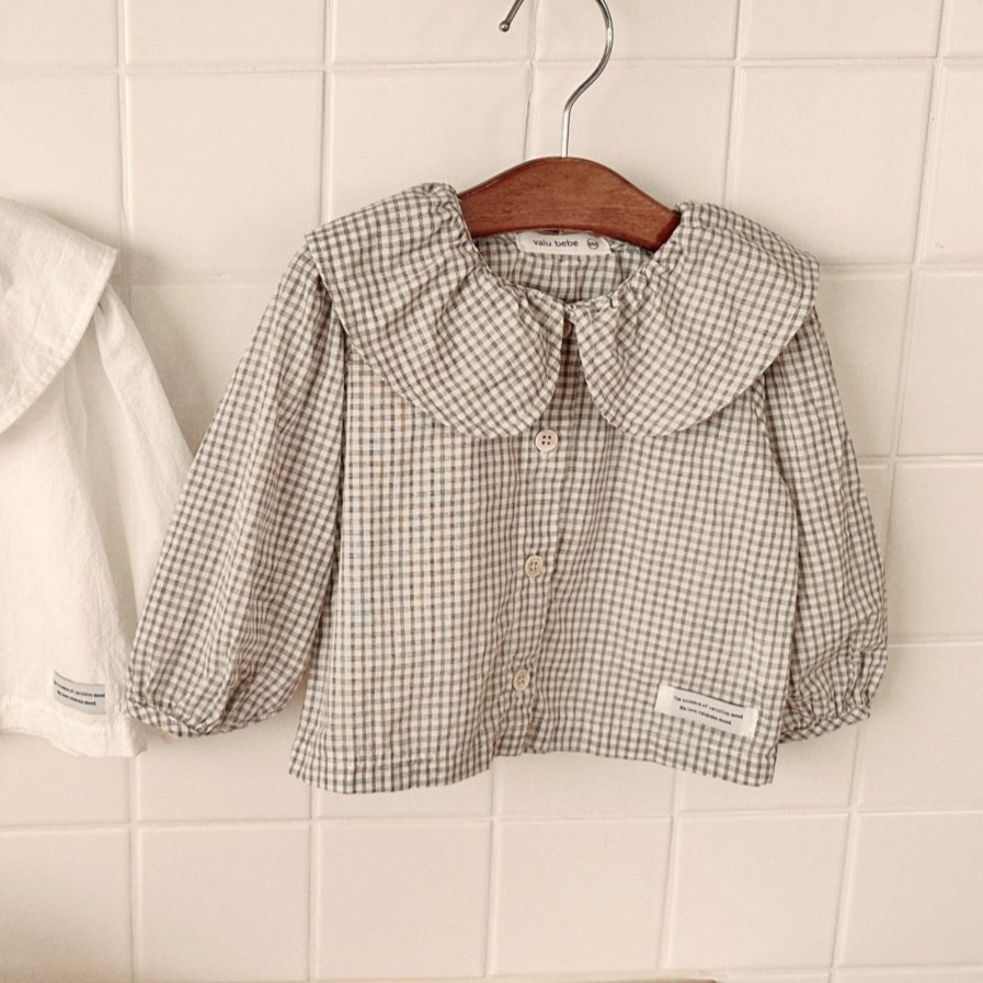 Valubebe 上衣 벨루베베 애니빅카라블라우스-規格圖5