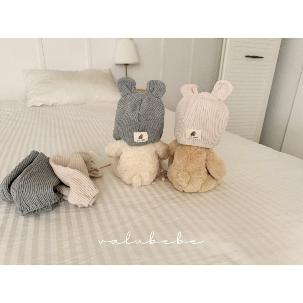 Valubebe 帽子 벨루베베 와플곰보닛햇-細節圖2