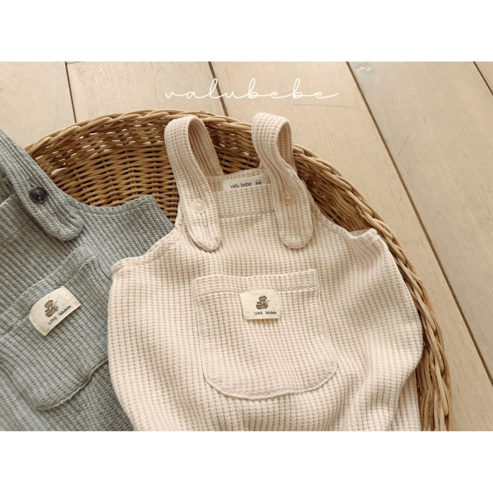 Valubebe 包屁衣 벨루베베 와플멜빵슈트-細節圖2