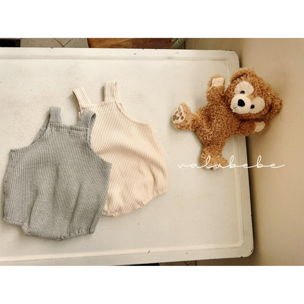 Valubebe 包屁衣 벨루베베 와플멜빵슈트-細節圖3