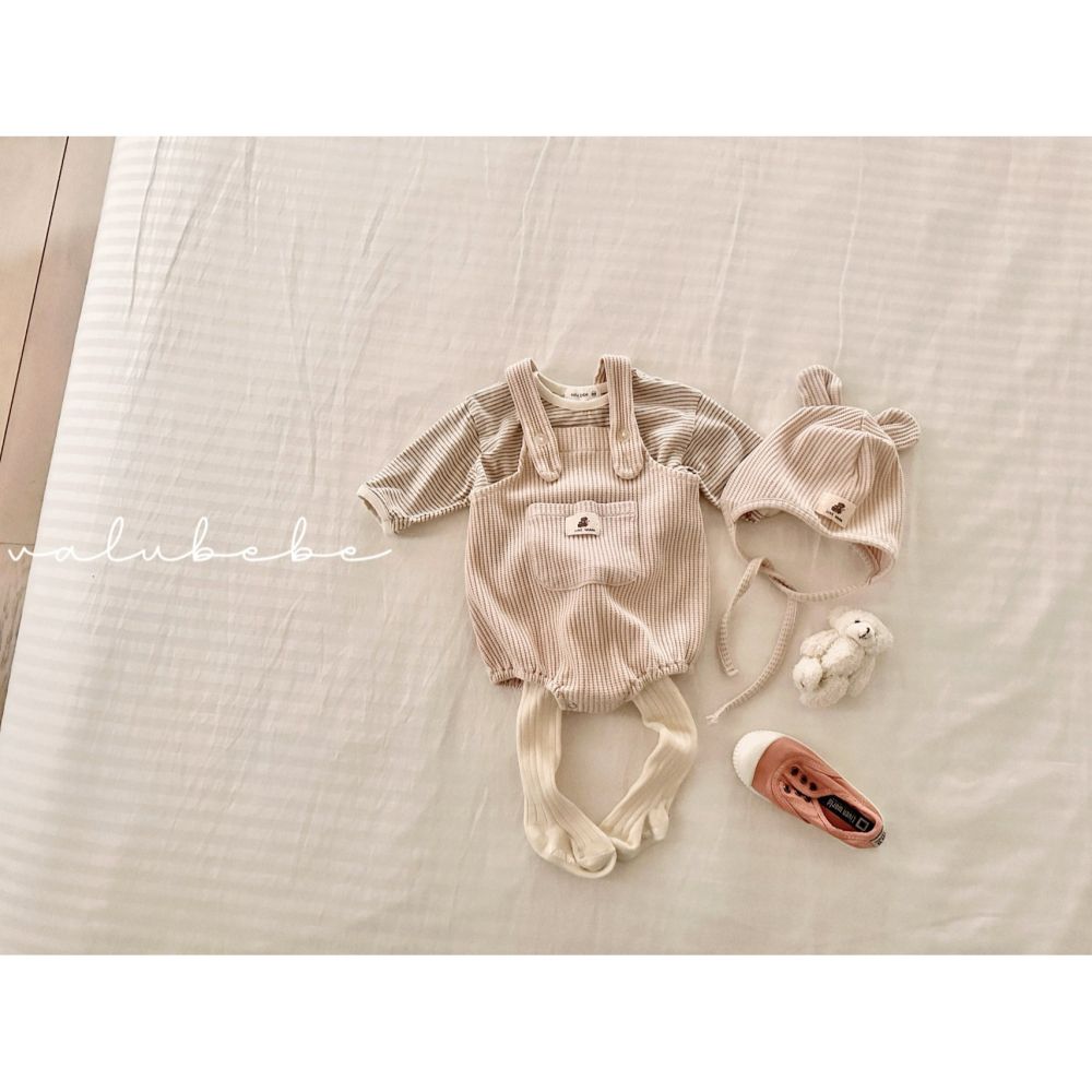 Valubebe 包屁衣 벨루베베 와플멜빵슈트-細節圖7