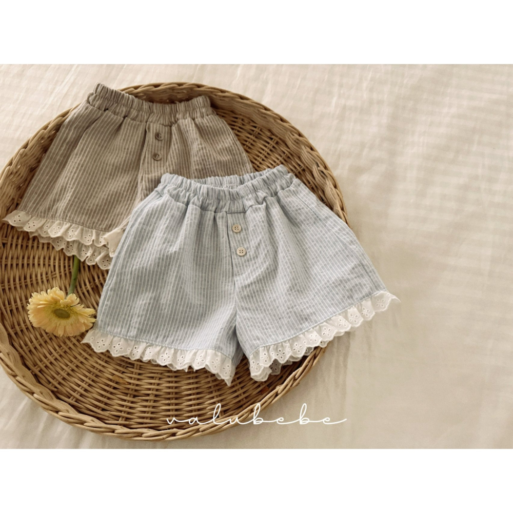 Valubebe 褲子 벨루베베 클래식레이스하프팬츠-細節圖3