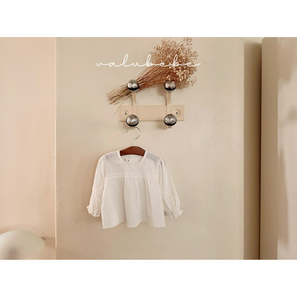 Valubebe 上衣 벨루베베 퓨어레이스블라우스-細節圖2