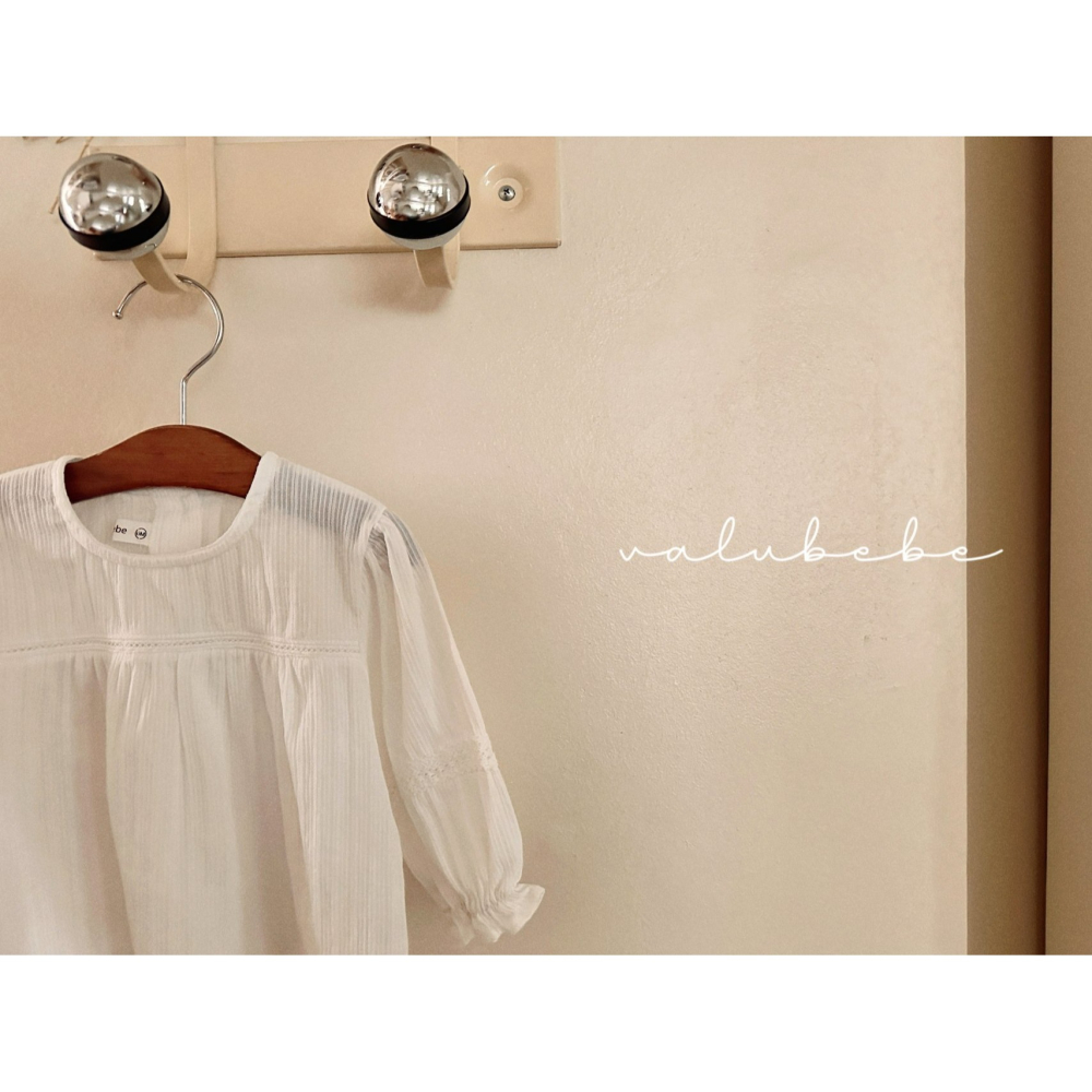 Valubebe 上衣 벨루베베 퓨어레이스블라우스-細節圖3