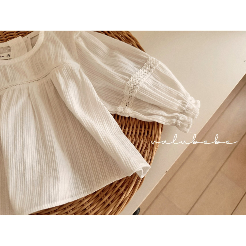 Valubebe 上衣 벨루베베 퓨어레이스블라우스-細節圖4