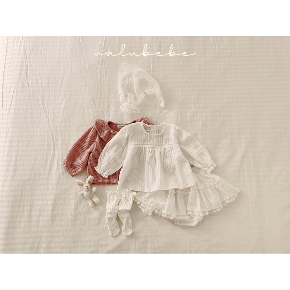 Valubebe 上衣 벨루베베 퓨어레이스블라우스-細節圖5