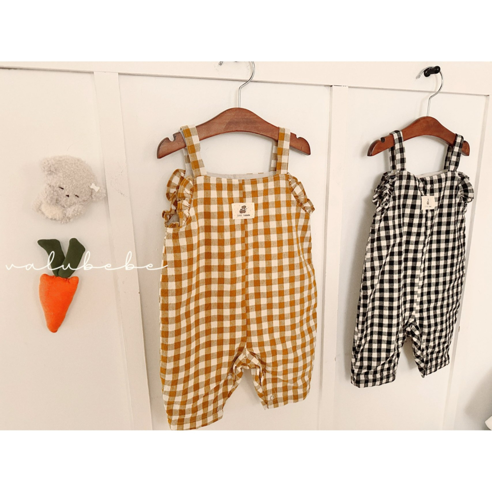 Valubebe 包屁衣 벨루베베 히치체크멜빵슈트-細節圖3