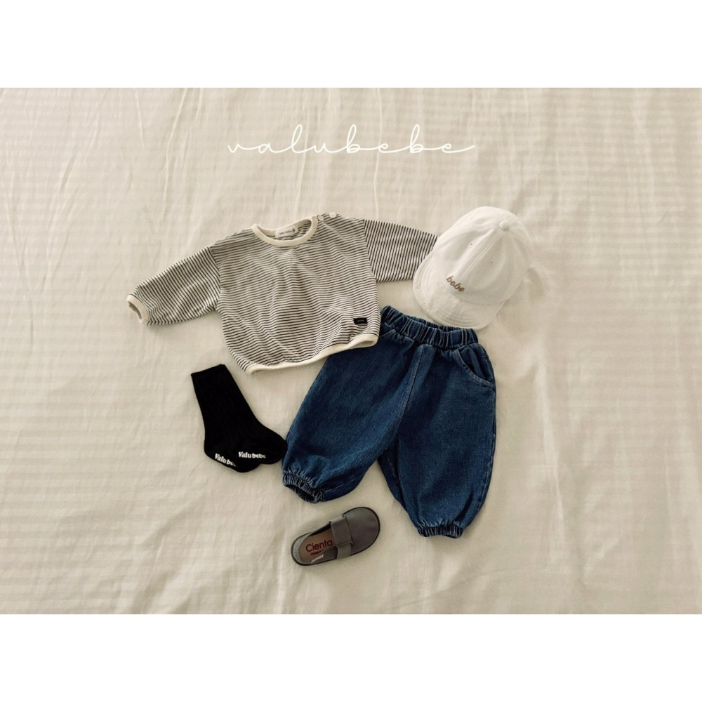 Valubebe 上衣 벨루베베 스트라이프단작버튼티26/ 단작버튼티셔츠-細節圖4