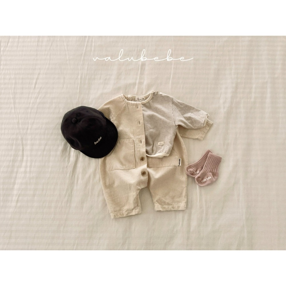 Valubebe 上衣 벨루베베 스트라이프단작버튼티26/ 단작버튼티셔츠-細節圖6