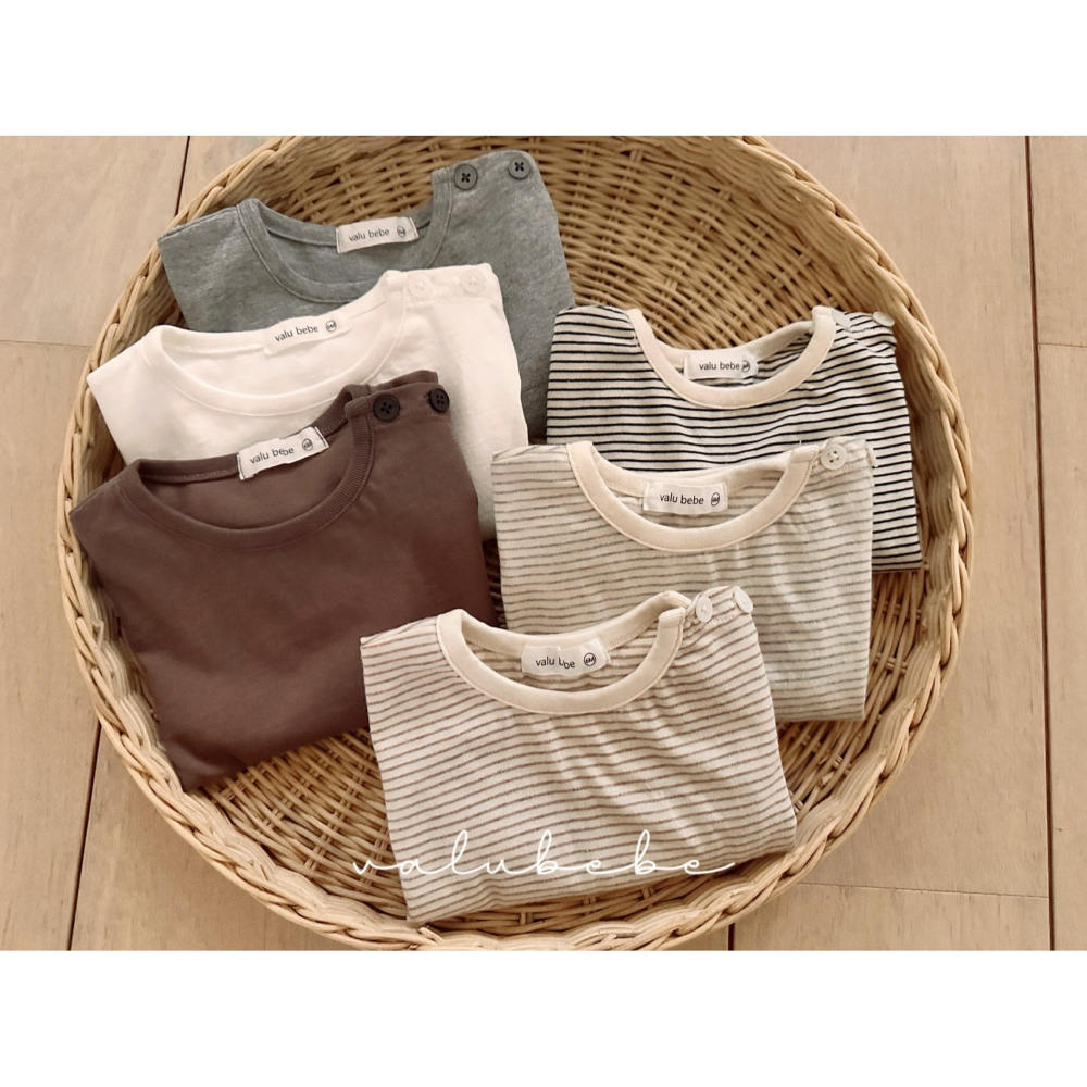 Valubebe 上衣 벨루베베 데일리단작버튼티26-細節圖2