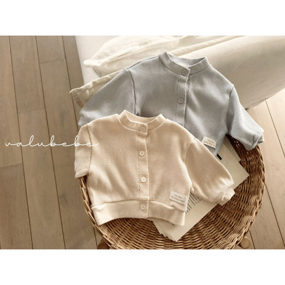 Valubebe 開襟衫 벨루베베 도쿄와플가디건-細節圖3