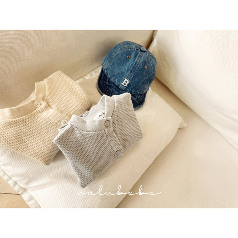 Valubebe 開襟衫 벨루베베 도쿄와플가디건-細節圖4