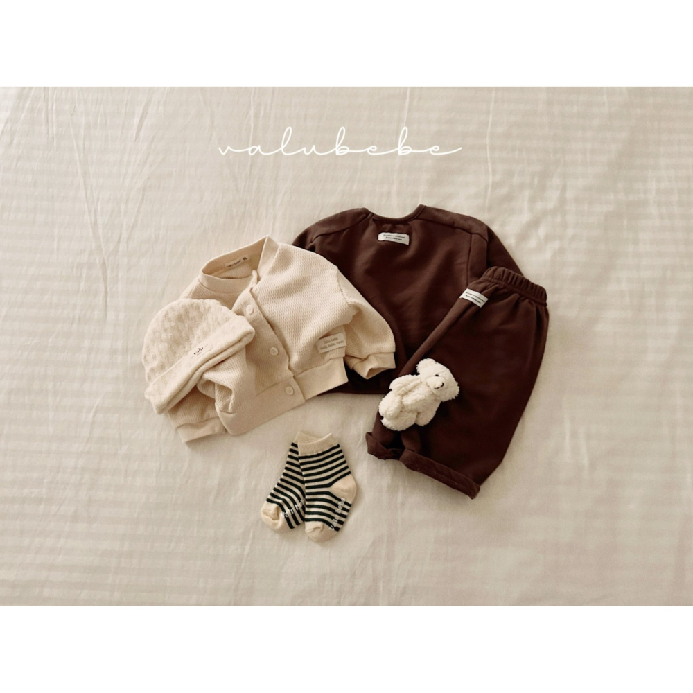 Valubebe 開襟衫 벨루베베 도쿄와플가디건-細節圖6