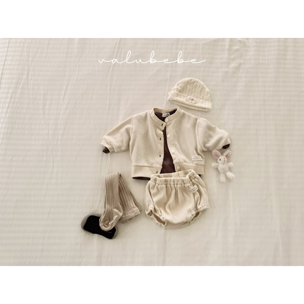 Valubebe 開襟衫 벨루베베 도쿄와플가디건-細節圖7