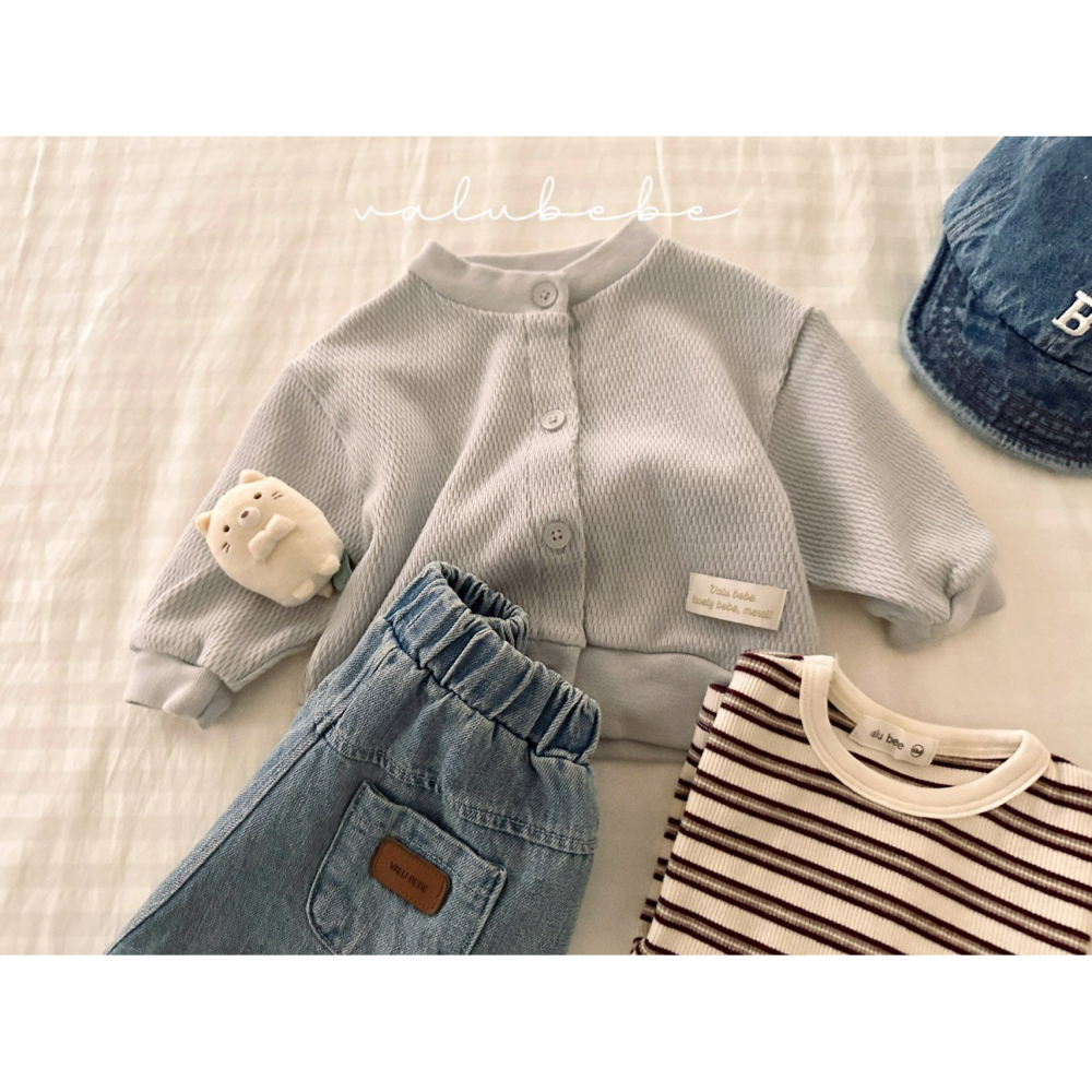 Valubebe 開襟衫 벨루베베 도쿄와플가디건-細節圖9