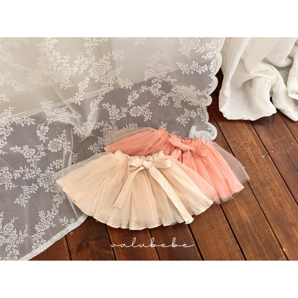 Valubebe 裙子 벨루베베 리본샤샤스커트블루머-細節圖3