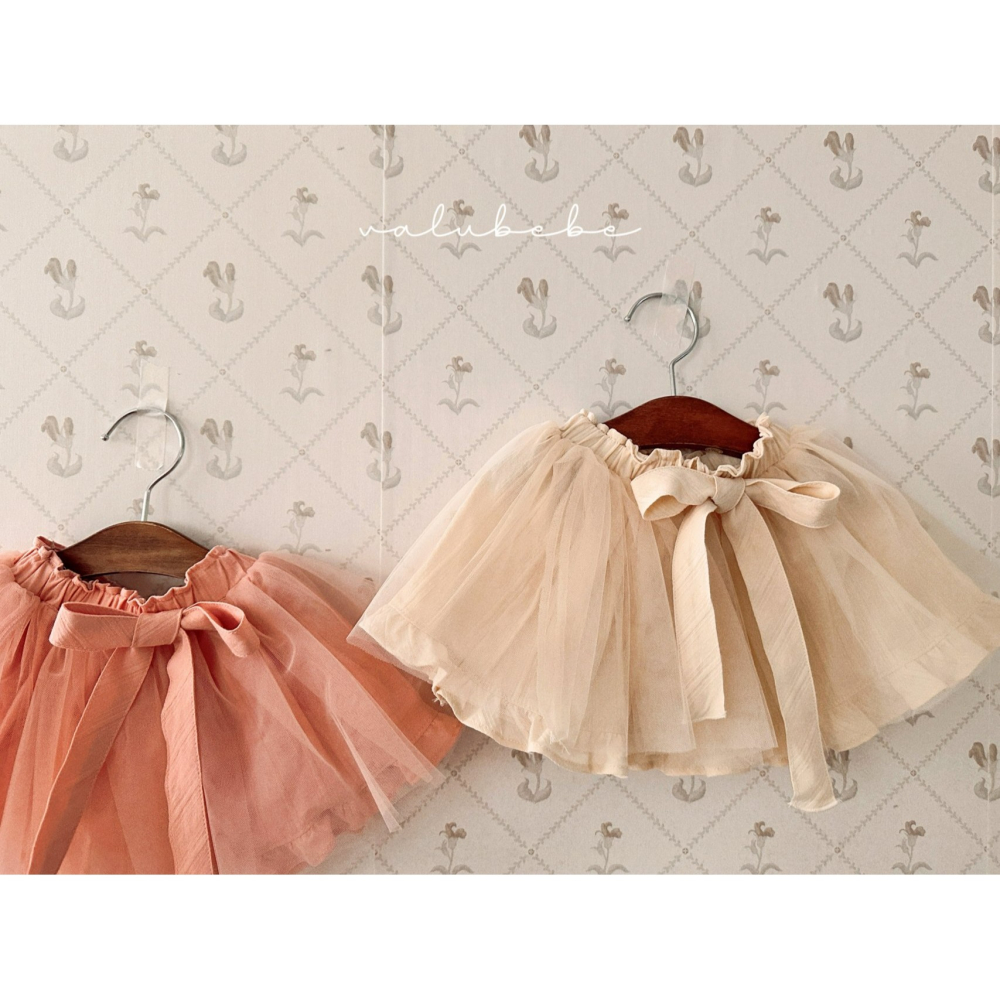 Valubebe 裙子 벨루베베 리본샤샤스커트블루머-細節圖4