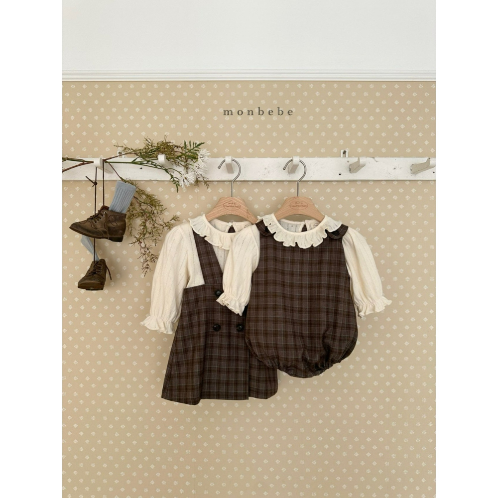 Monbebe 包屁衣 몽베베 로미체크슈트-細節圖5