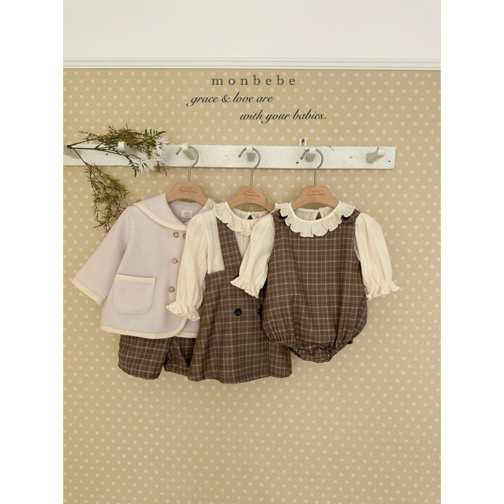 Monbebe 包屁衣 몽베베 로미체크슈트-細節圖7