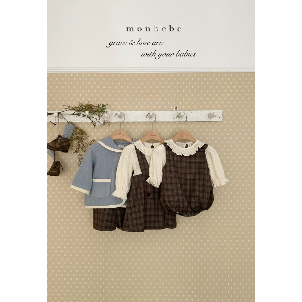 Monbebe 包屁衣 몽베베 로미체크슈트-細節圖8