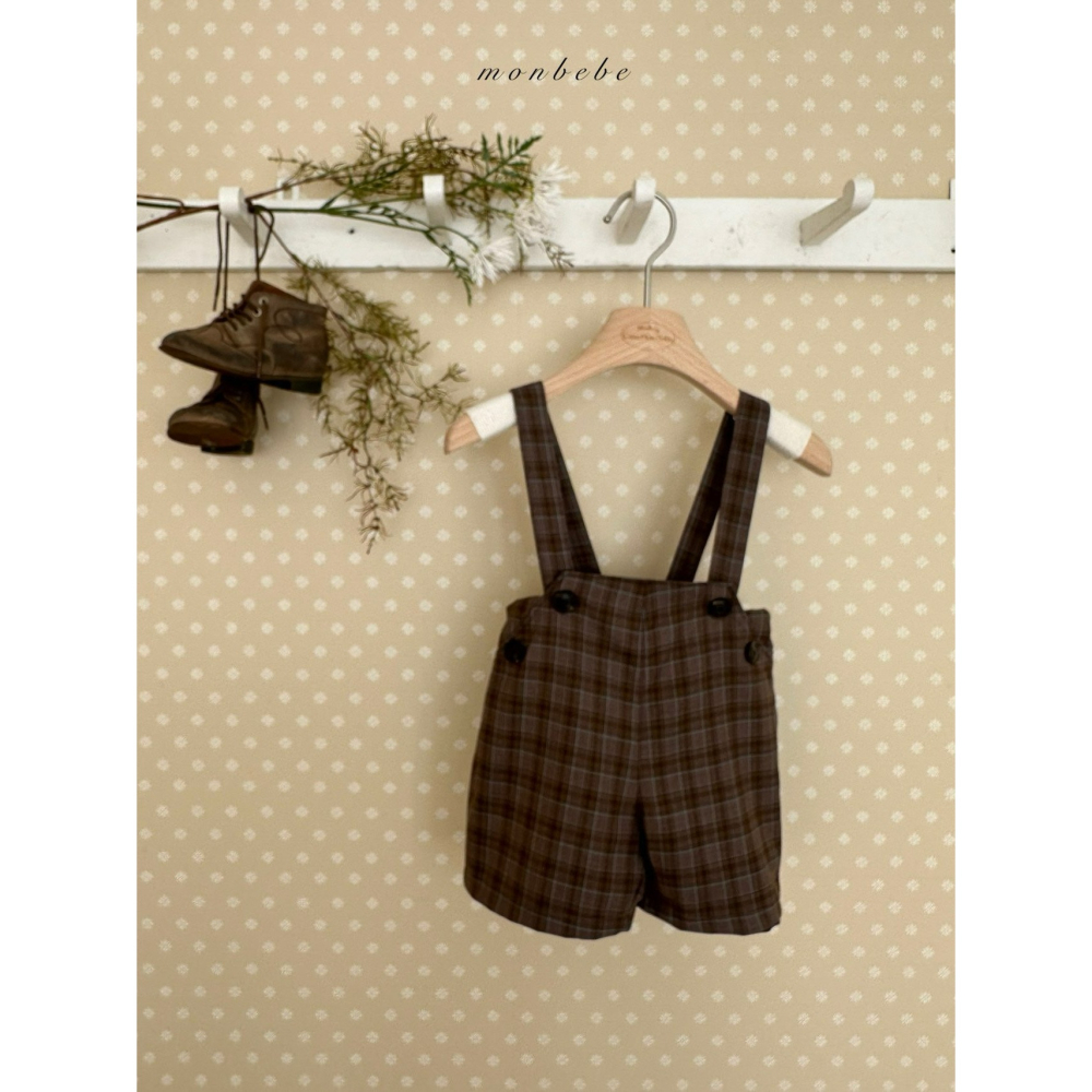 Monbebe 褲子 몽베베 로이멜빵팬츠-細節圖2