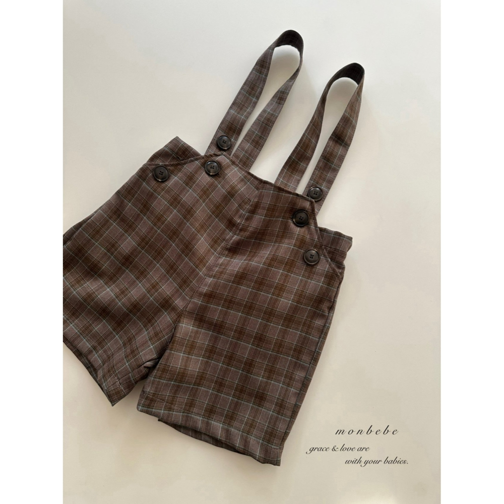 Monbebe 褲子 몽베베 로이멜빵팬츠-細節圖3