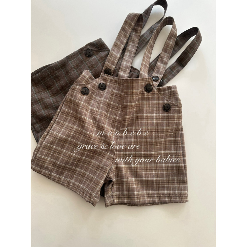 Monbebe 褲子 몽베베 로이멜빵팬츠-細節圖4