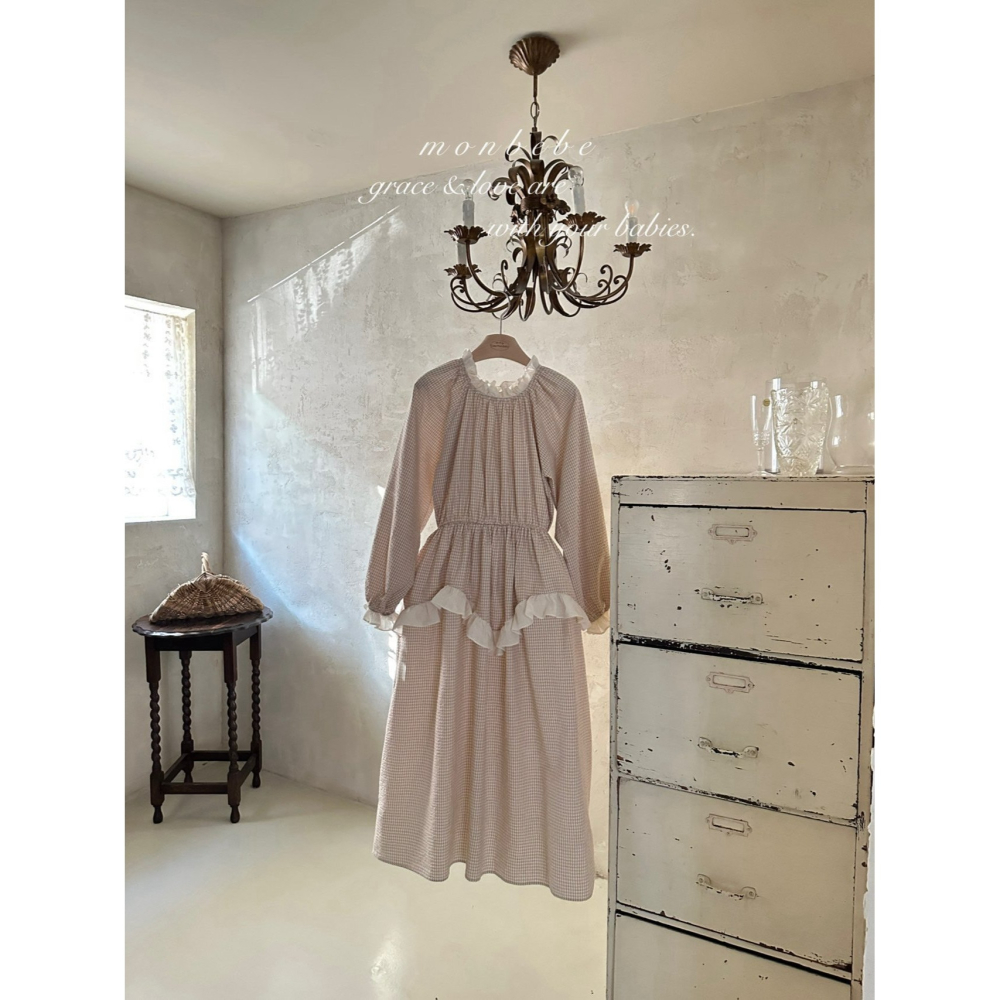 Monbebe 洋裝 몽베베 벨라원피스엄마-細節圖2