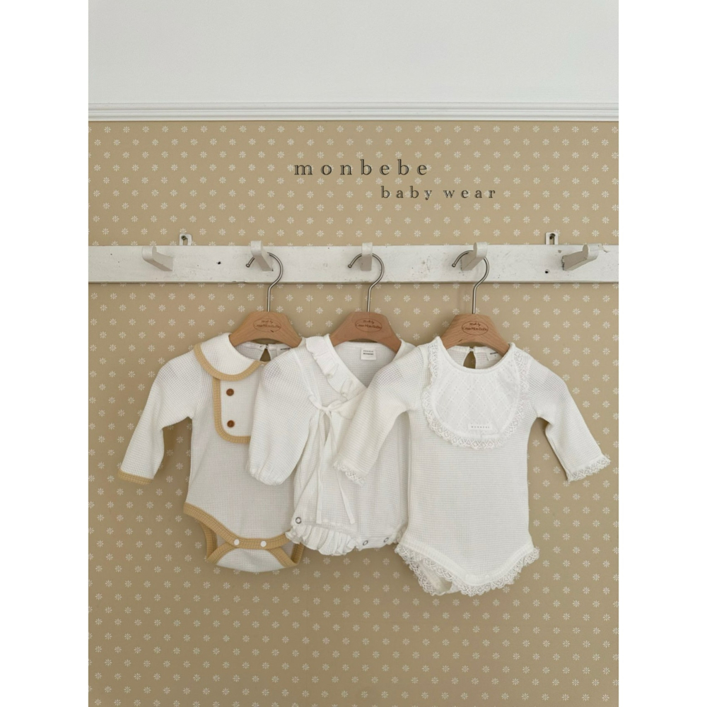 Monbebe 包屁衣 몽베베 보이빕와플슈트-細節圖4