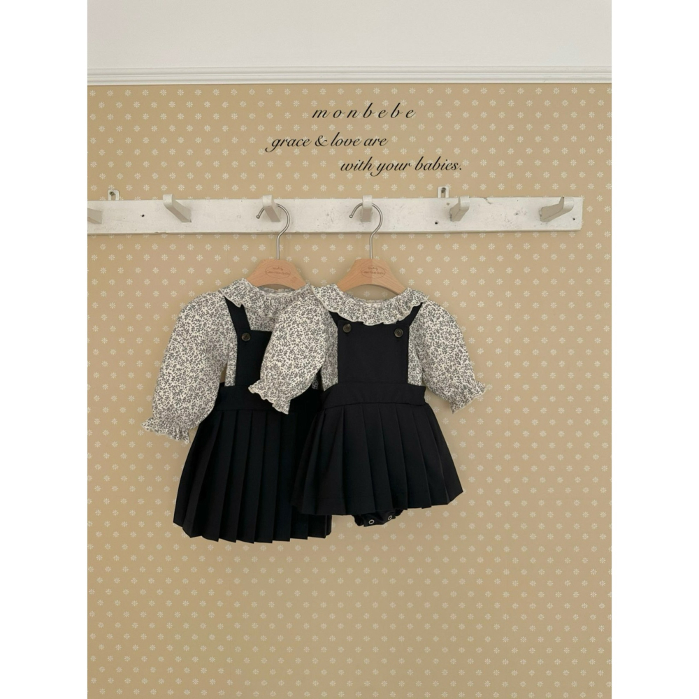 Monbebe 包屁衣 몽베베 엠마주름멜빵슈트-細節圖5