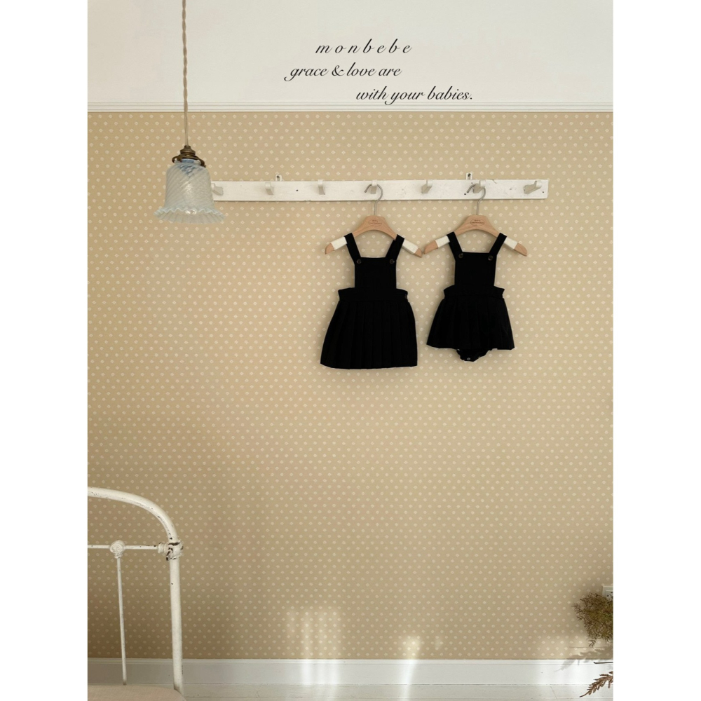 Monbebe 包屁衣 몽베베 엠마주름멜빵슈트-細節圖6