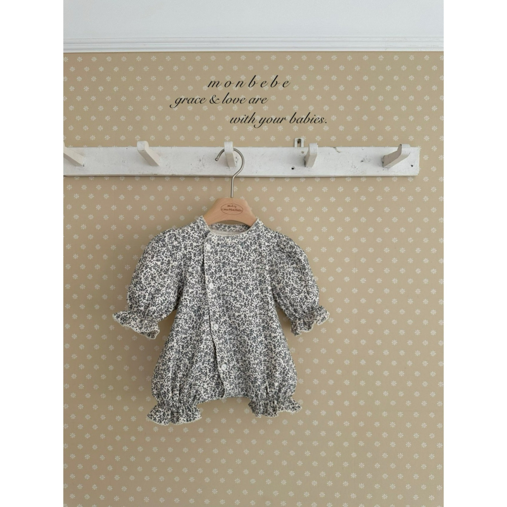 Monbebe 包屁衣 몽베베 잔꽃글로리슈트-細節圖2