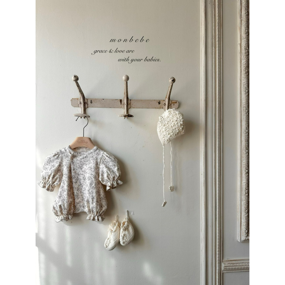 Monbebe 包屁衣 몽베베 잔꽃글로리슈트-細節圖3