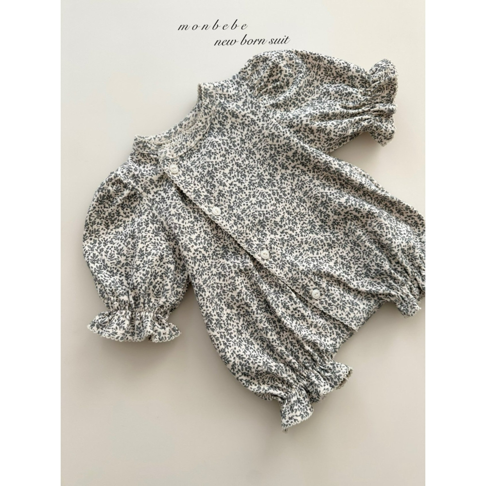 Monbebe 包屁衣 몽베베 잔꽃글로리슈트-細節圖4