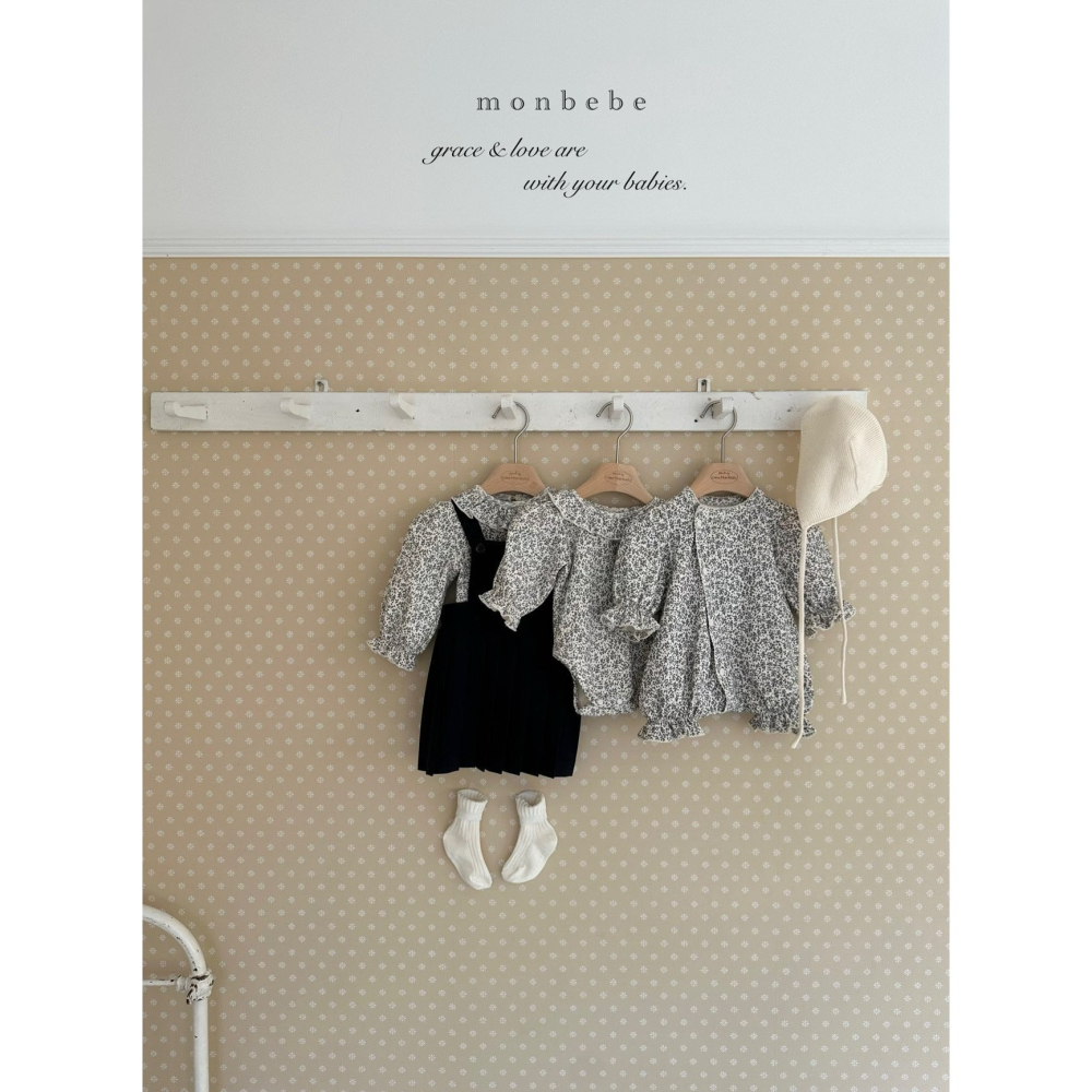 Monbebe 包屁衣 몽베베 잔꽃글로리슈트-細節圖9