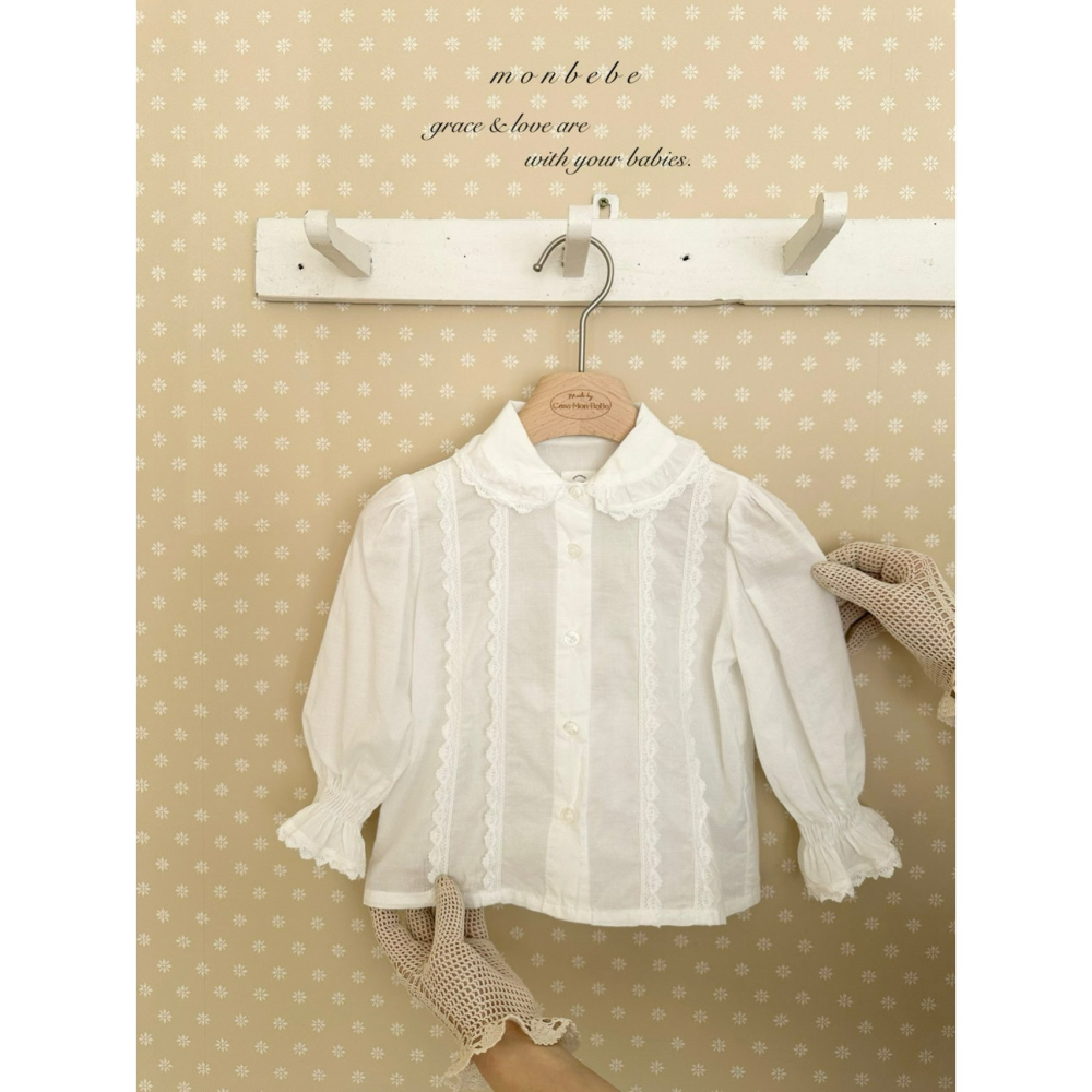 Monbebe 上衣 몽베베 페페레이스블라우스-細節圖3