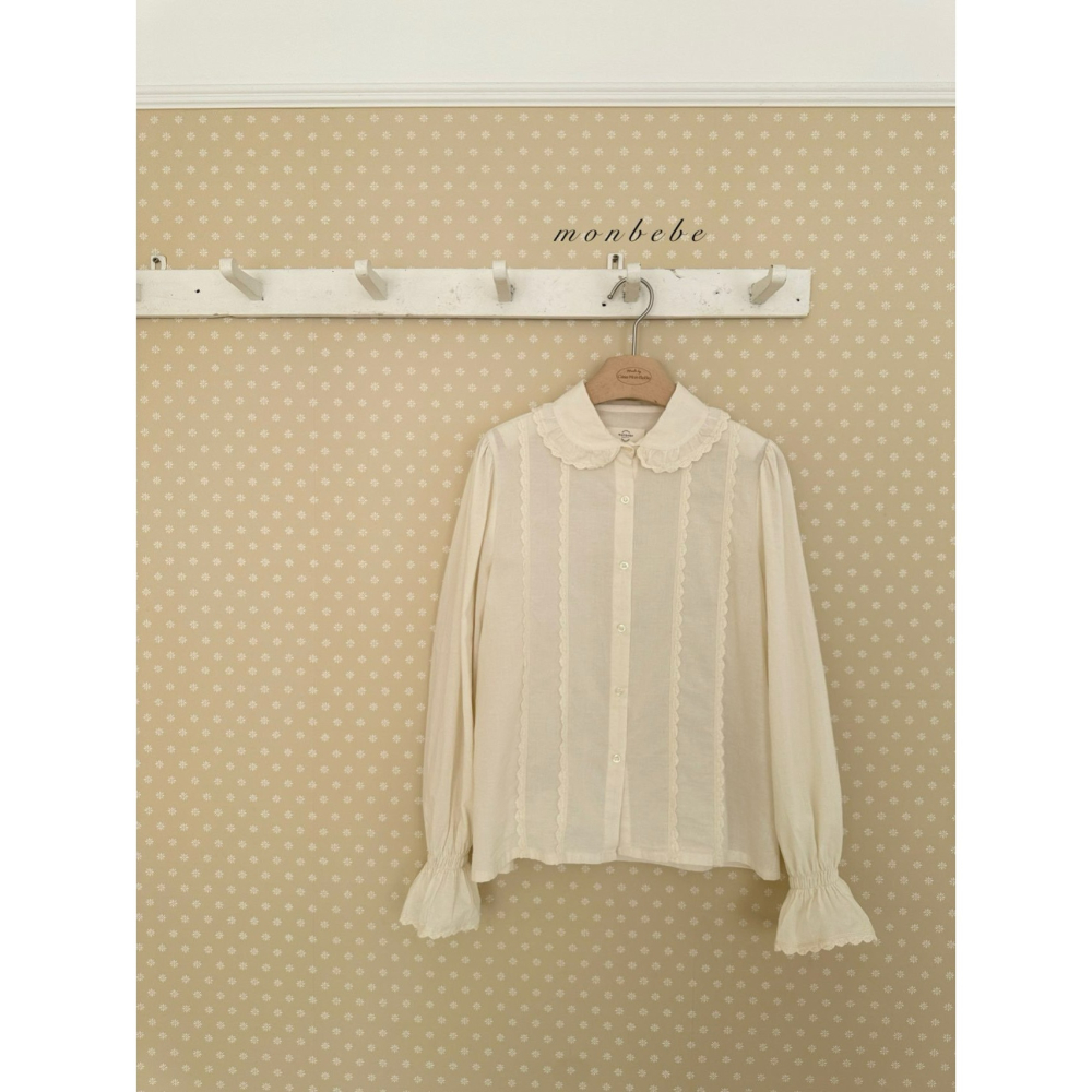 Monbebe 上衣 몽베베 페페레이스블라우스엄마-細節圖2