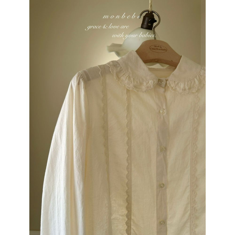 Monbebe 上衣 몽베베 페페레이스블라우스엄마-細節圖6