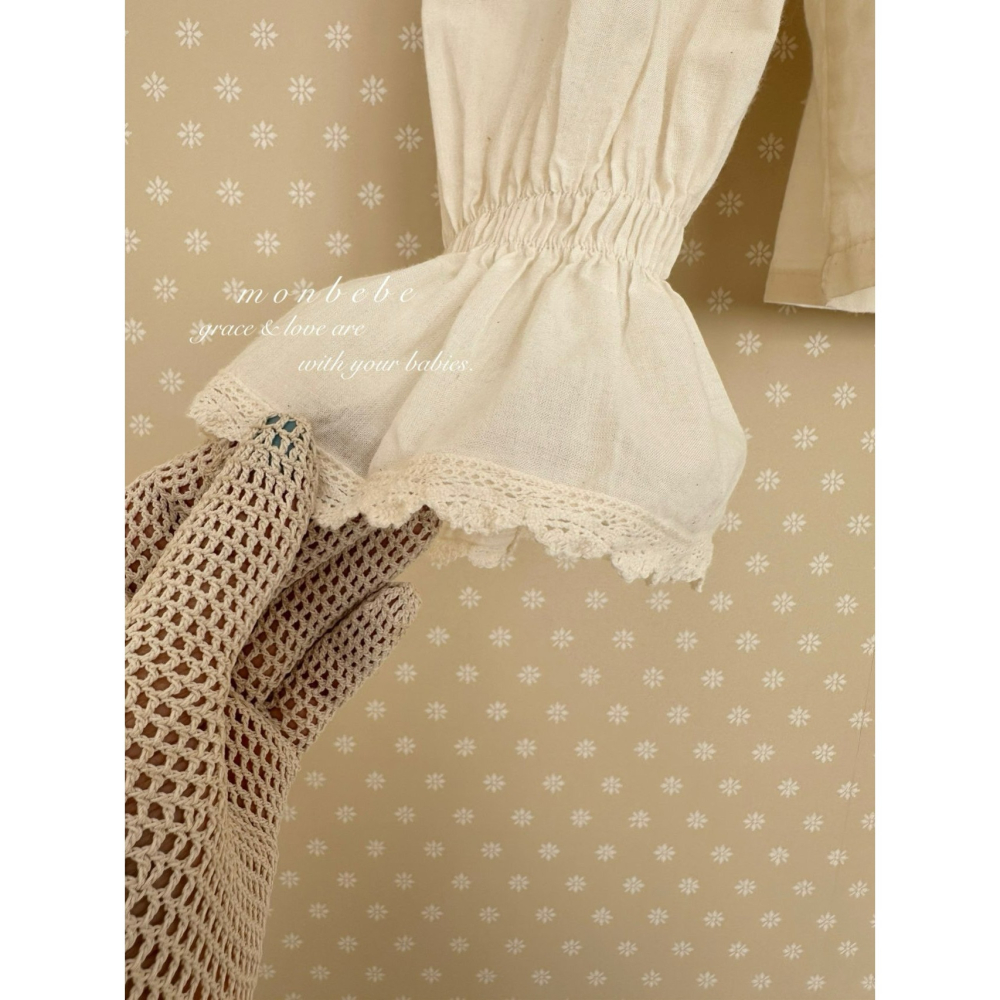 Monbebe 上衣 몽베베 페페레이스블라우스엄마-細節圖8