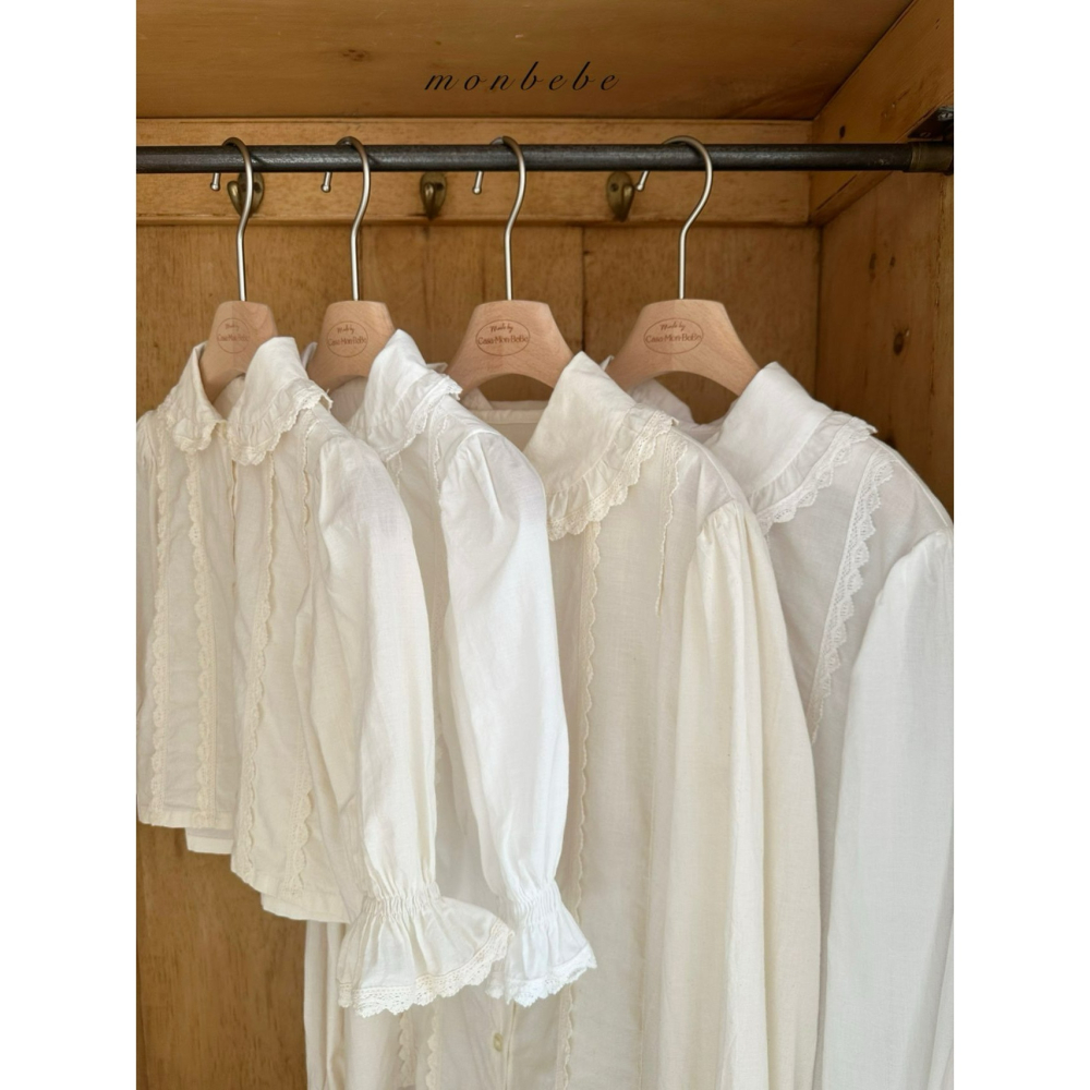 Monbebe 上衣 몽베베 페페레이스블라우스엄마-細節圖9