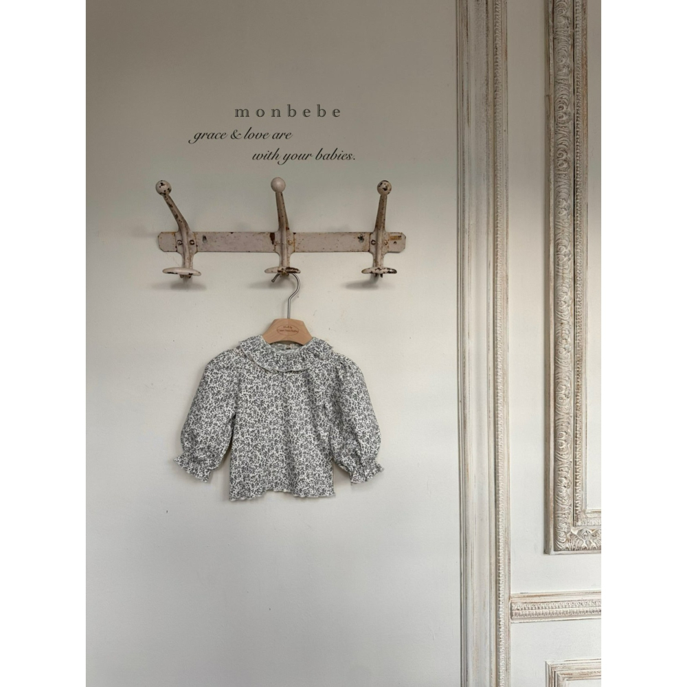Monbebe 上衣 몽베베 풀잎퍼프티-細節圖2