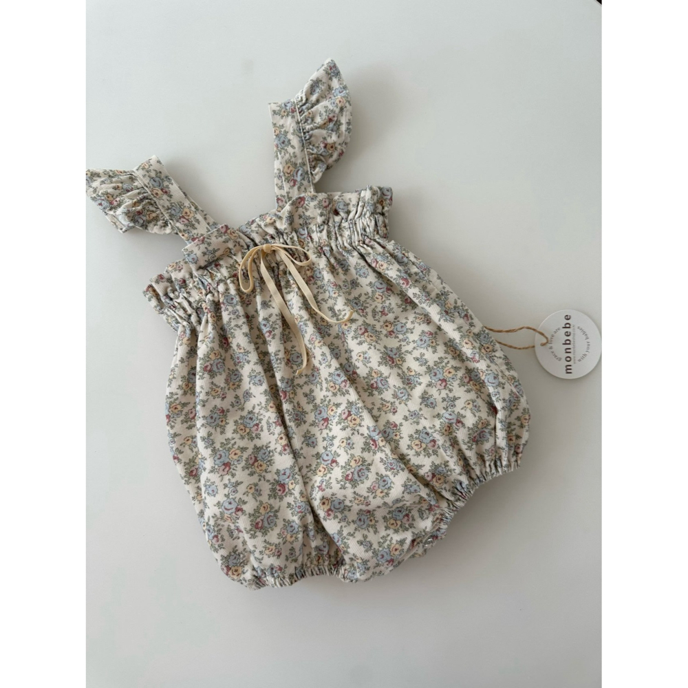 Monbebe 包屁衣 몽베베 플라워프릴슈트-細節圖2