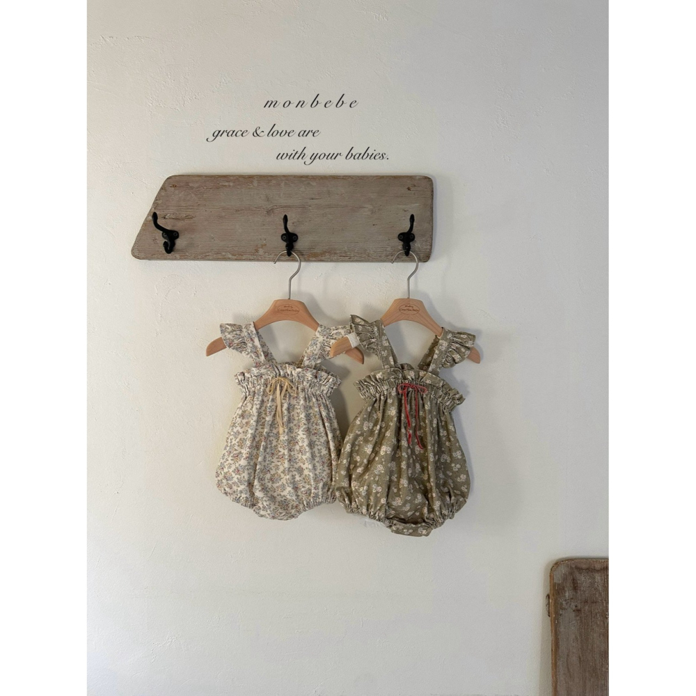 Monbebe 包屁衣 몽베베 플라워프릴슈트-細節圖5