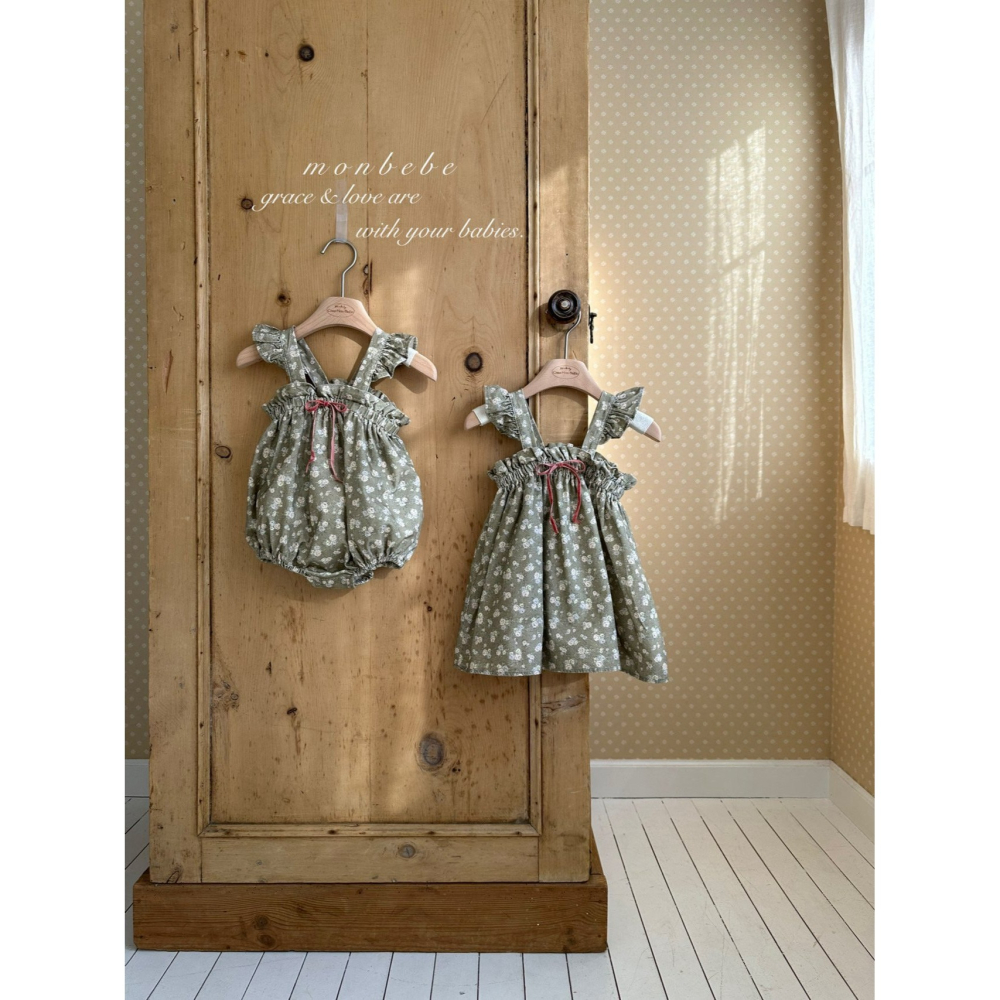 Monbebe 包屁衣 몽베베 플라워프릴슈트-細節圖7