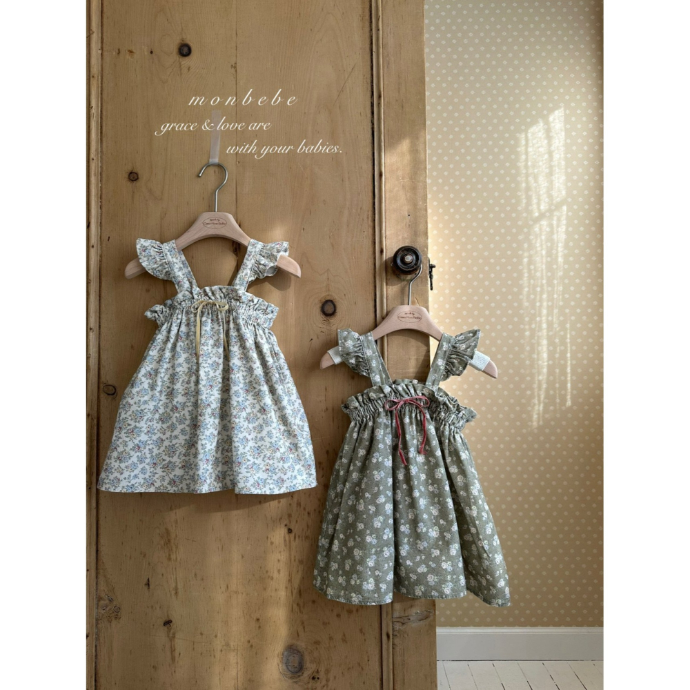 Monbebe 洋裝 몽베베 플라워프릴원피스-細節圖4