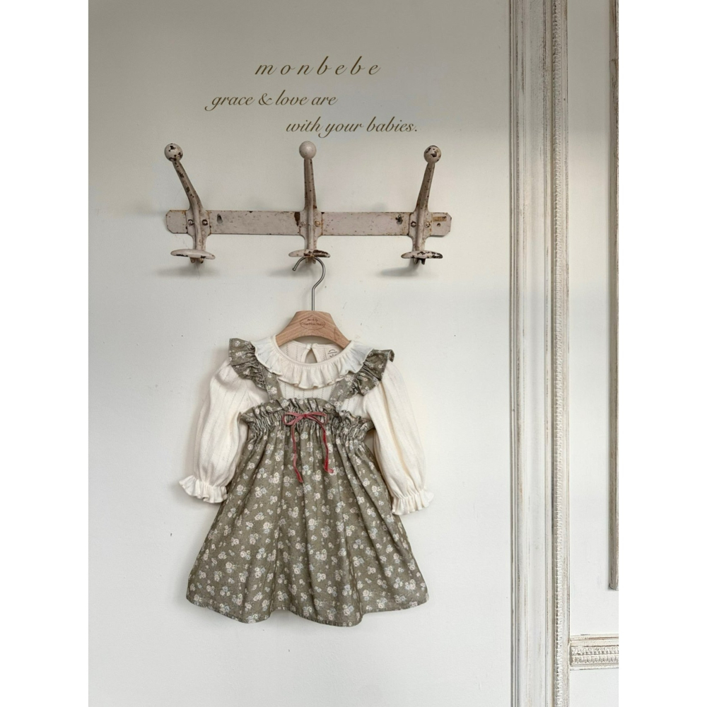 Monbebe 洋裝 몽베베 플라워프릴원피스-細節圖5