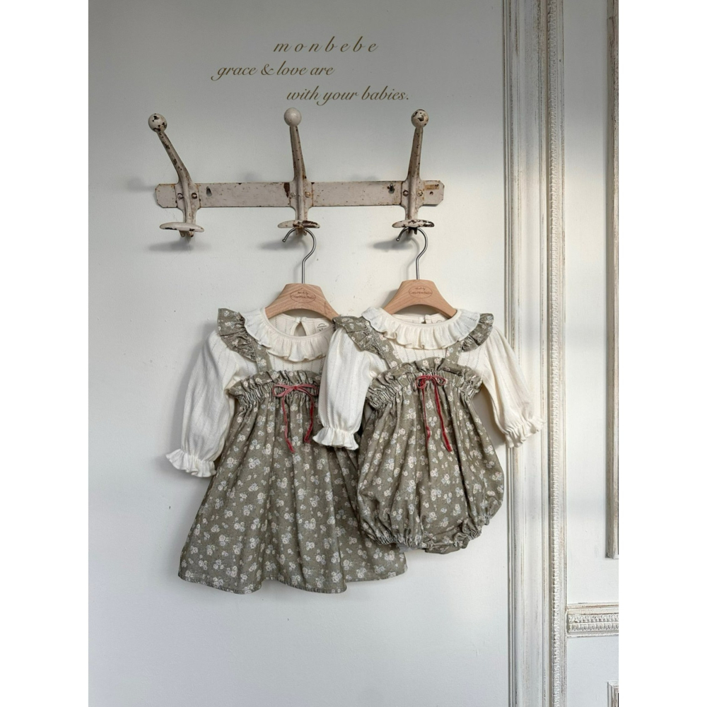 Monbebe 洋裝 몽베베 플라워프릴원피스-細節圖6